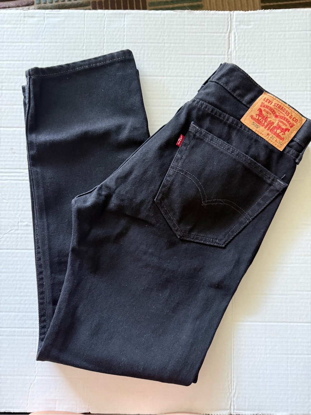 Levi's Men's 505 Black Jeans